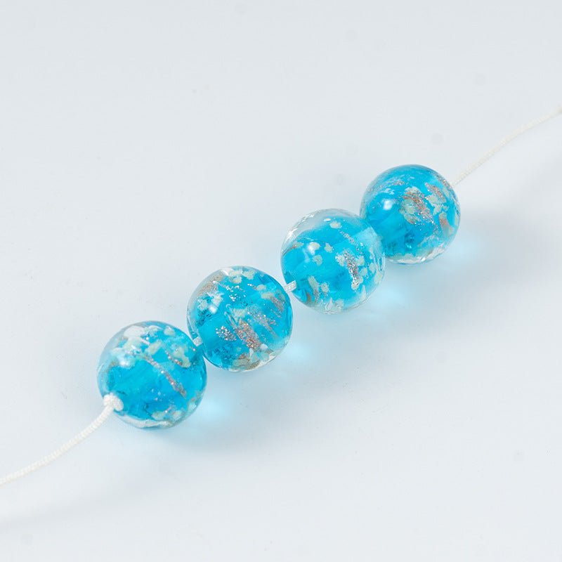 Gold Sand Luminous Glass Beads