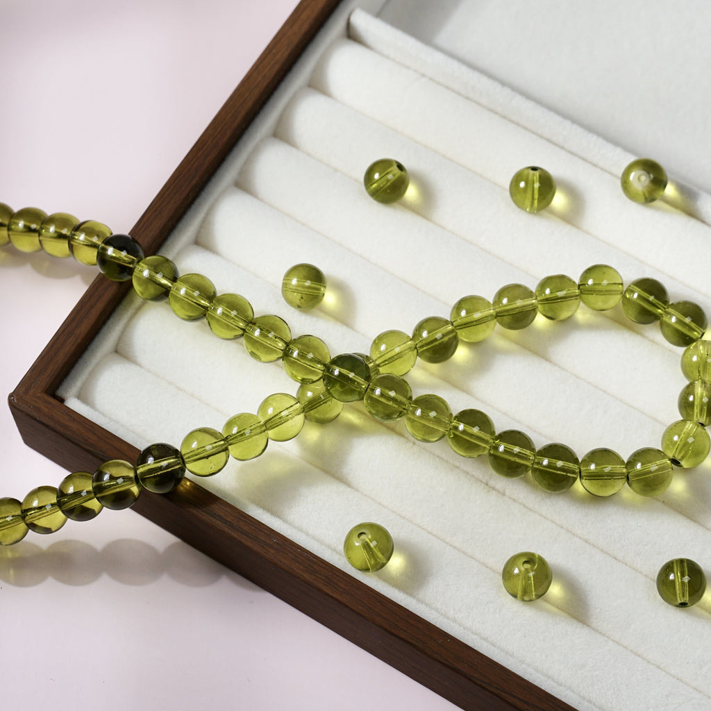 Glass Crystal-Style Round Beads