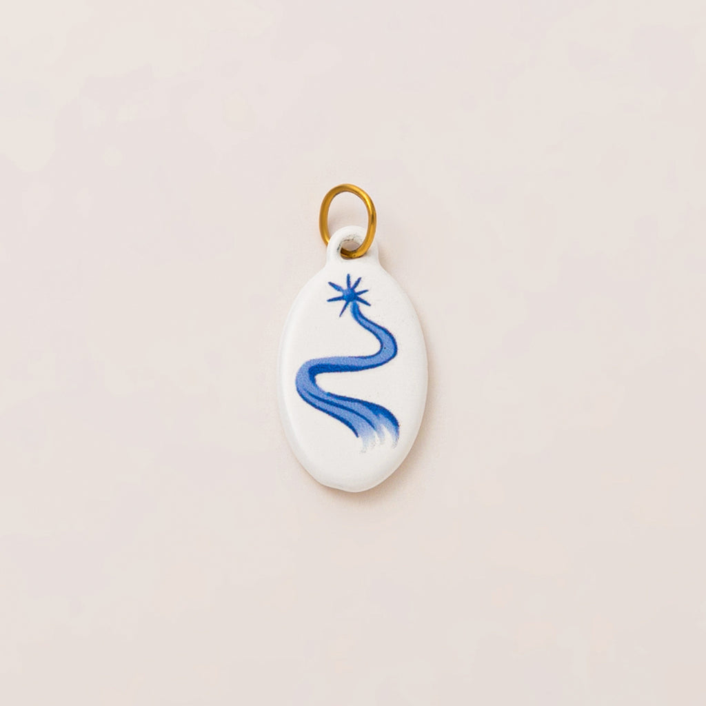 18K Gold-Plated Colorful Heart Pendant Charms