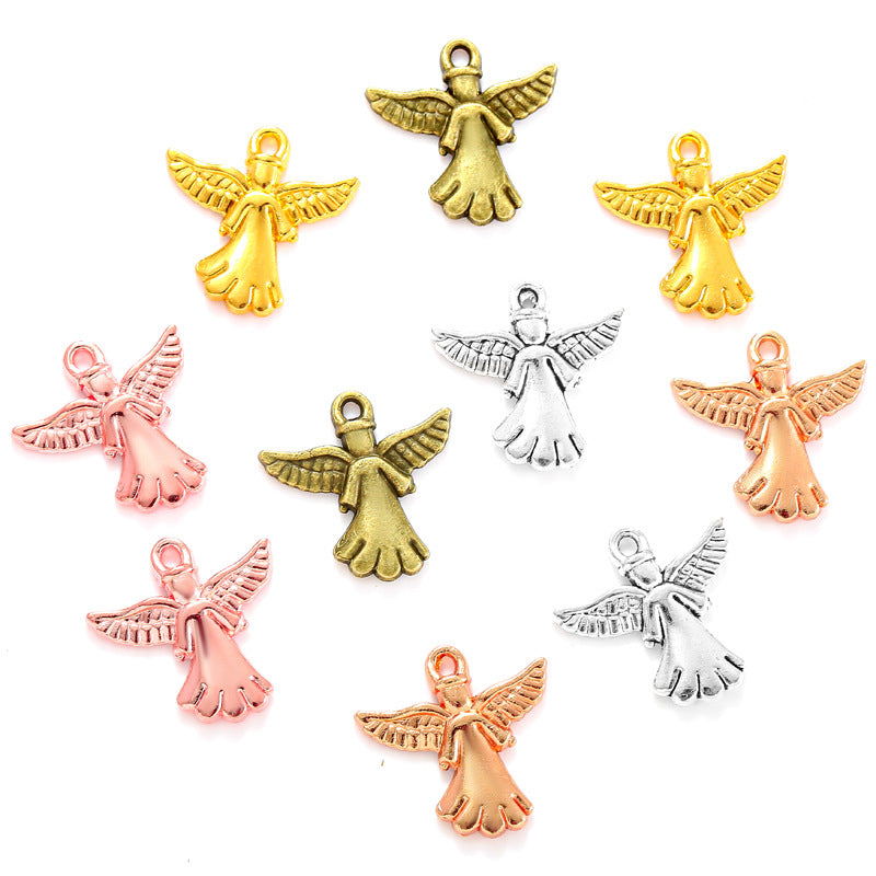Alloy Angel Wing Charms – Decorative Angel Wings Pendants for DIY Bracelets, Necklaces & Jewelry Making