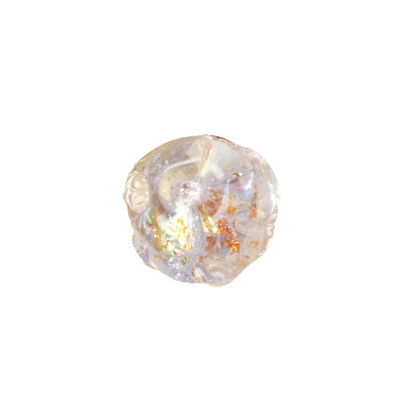 Color Powder Irregular Glazed Beads