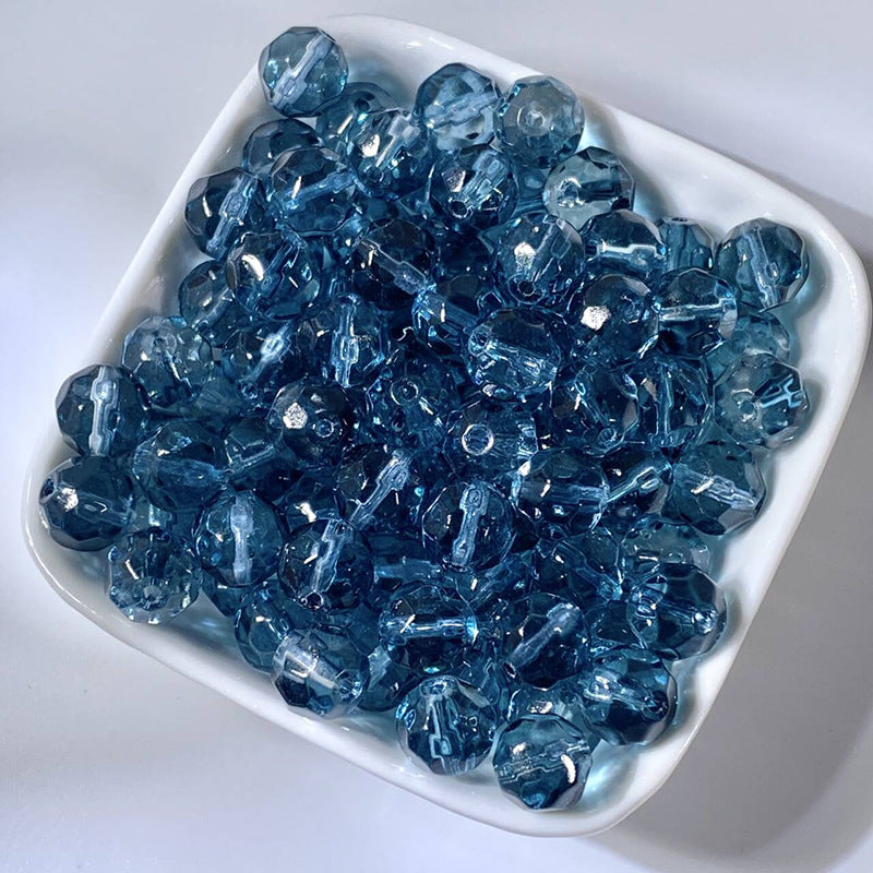 Irregular Crystal-Style Glazed Glass Beads