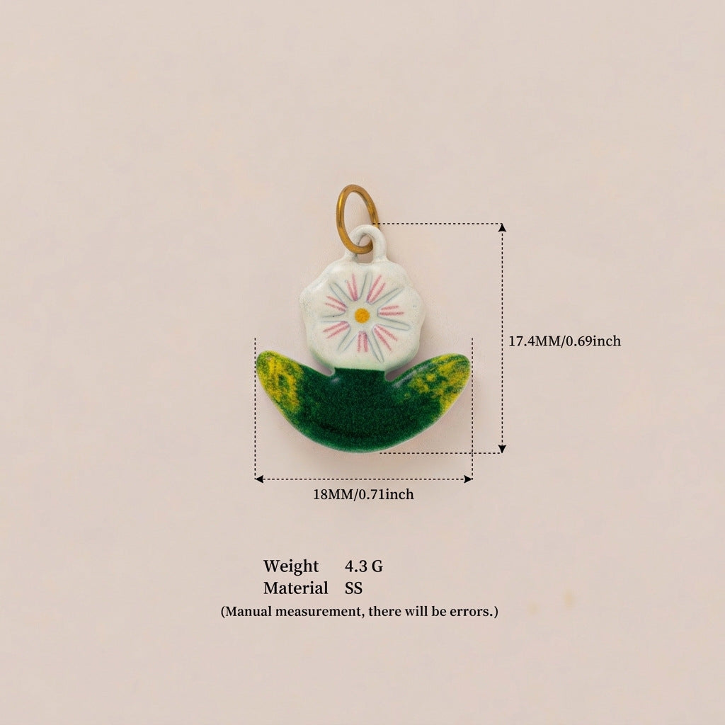 Bird & Flower Pendant Charms