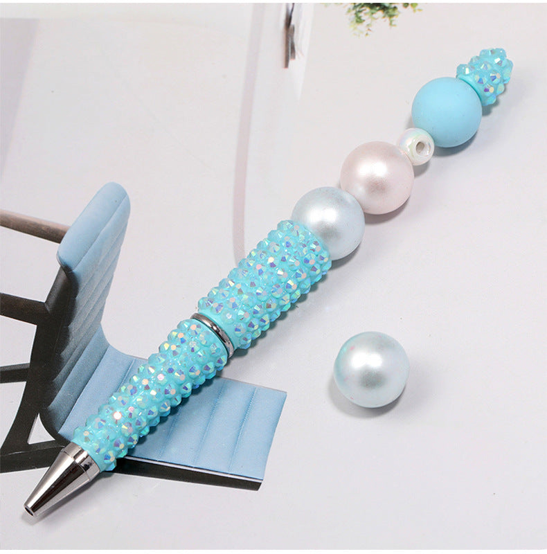 Glossy Metallic Acrylic Round Beads