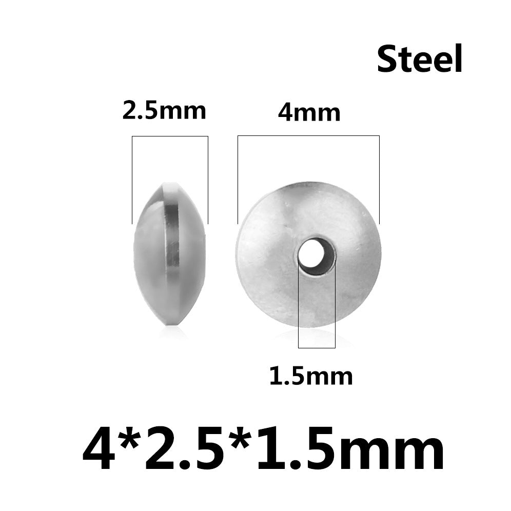 Gold-Plated Stainless Steel Abacus Spacer Beads