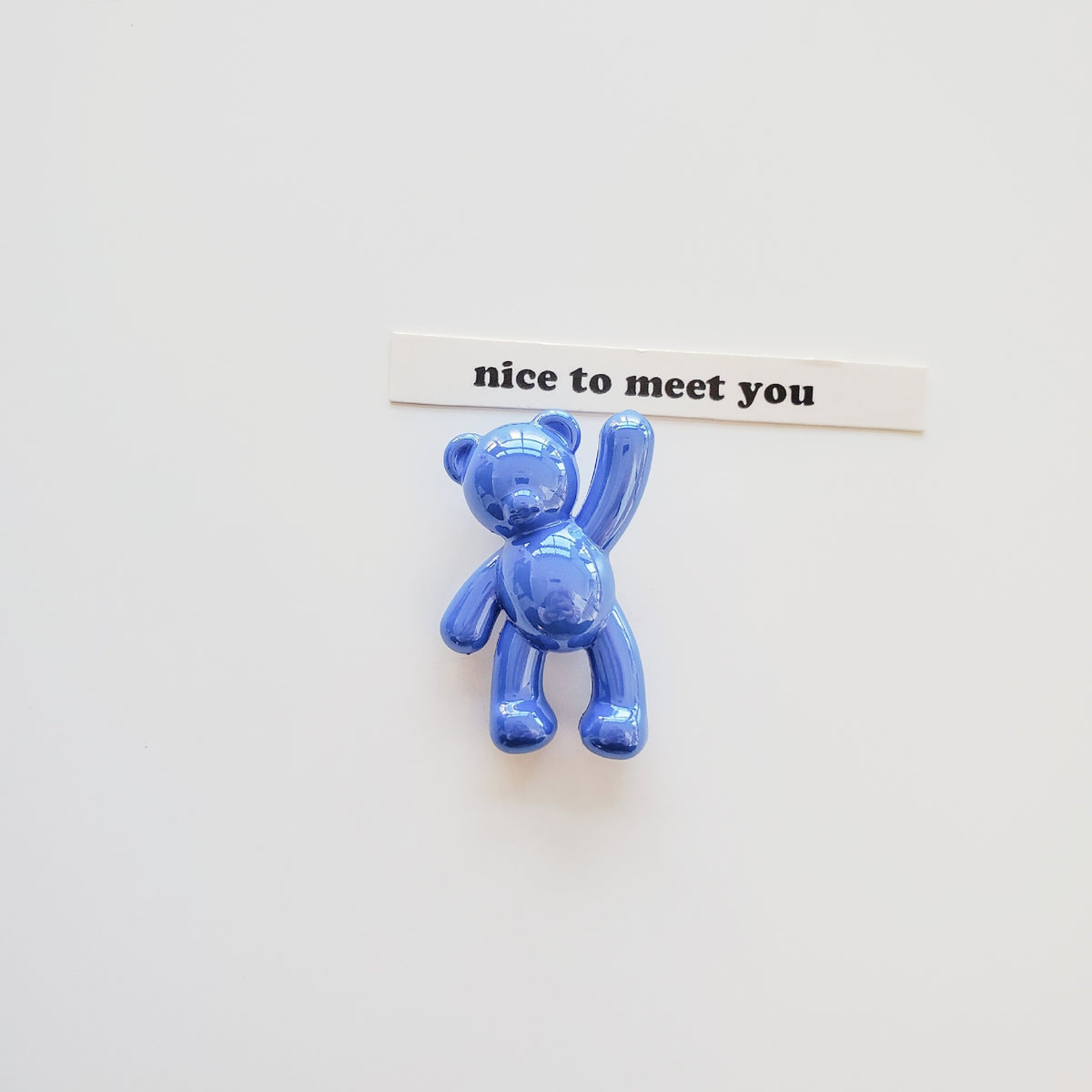 Cream Candy Bear Acrylic Beads