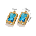 Stainless Steel Crystal Zircon Mini Pendant Charms