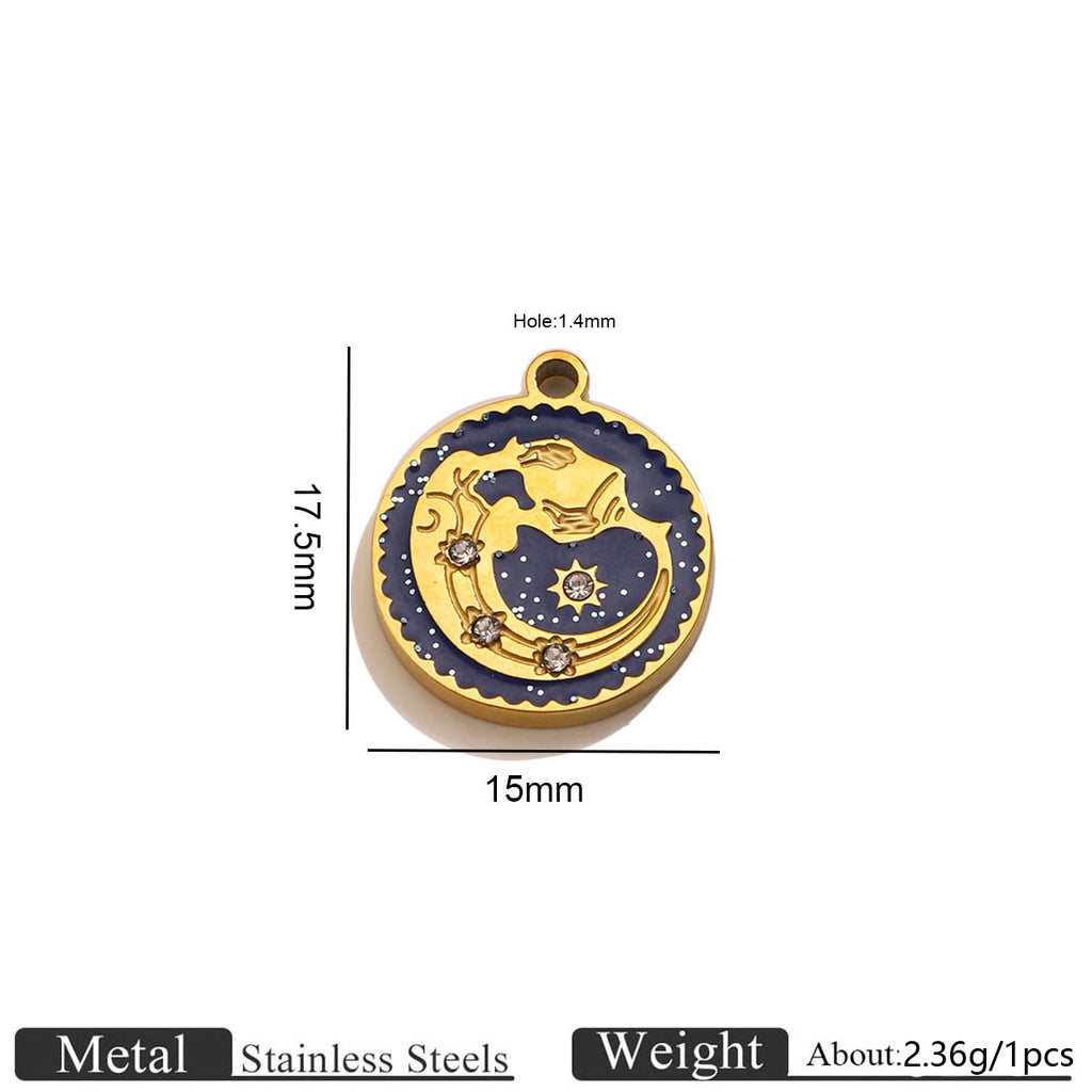 12 Zodiac Constellation Charms