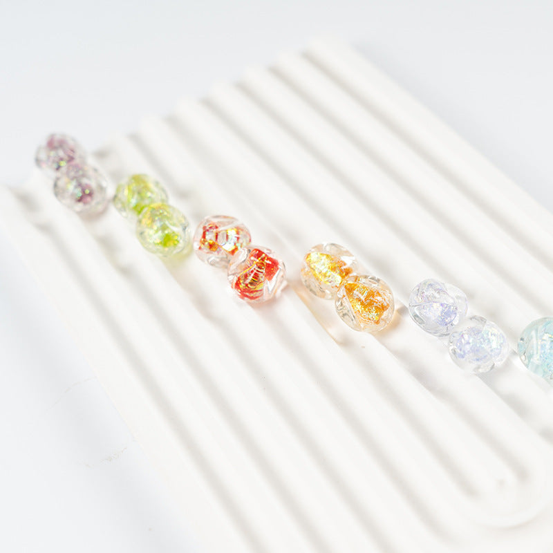 Pink Rock Sugar Square Glazed Beads