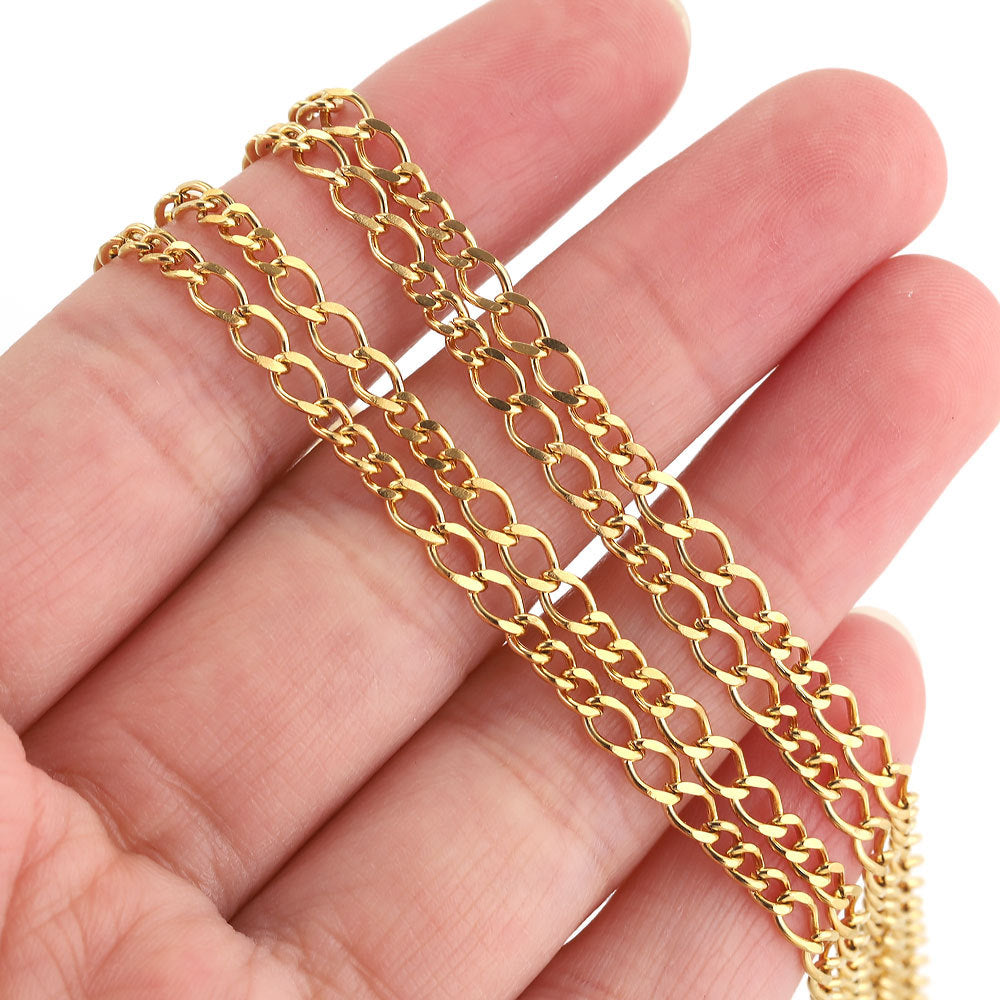 Stainless Steel Cable Chain by the Meter