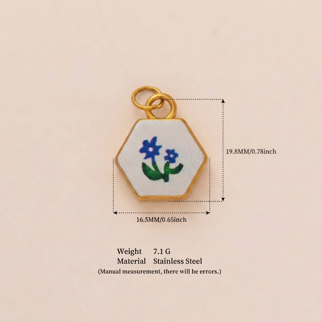 Floral House Charms