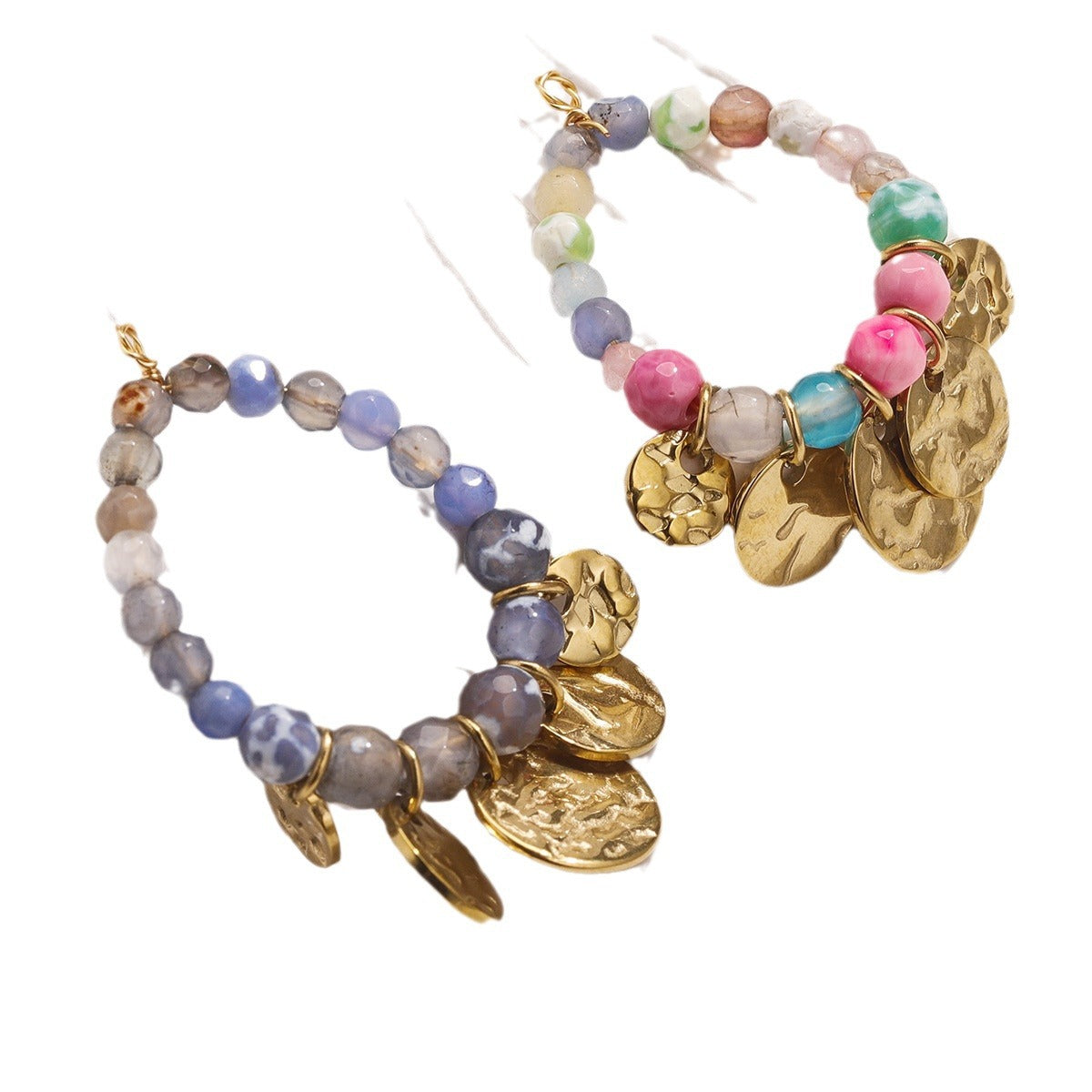 Bohemian Handwoven Teardrop Earring Pendants 2pcs