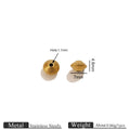 Ribbed Stainless Steel Spinning-Top Spacer Beads