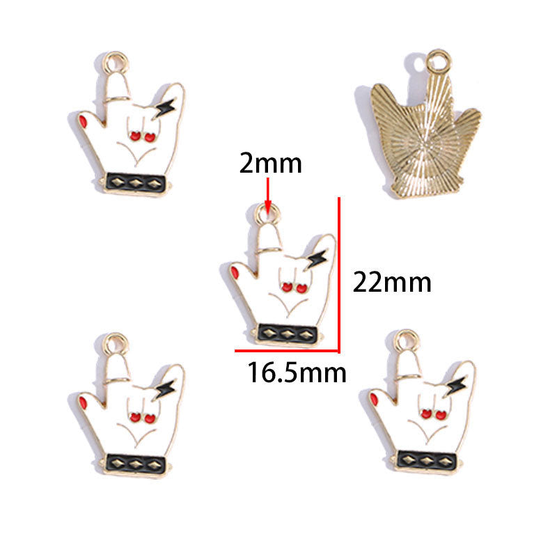 Hip-Hop Style Alloy Charms – Colorful Headphone & Sneaker Pendants for DIY Keychains, Bag Charms, Bracelets & Jewelry Making