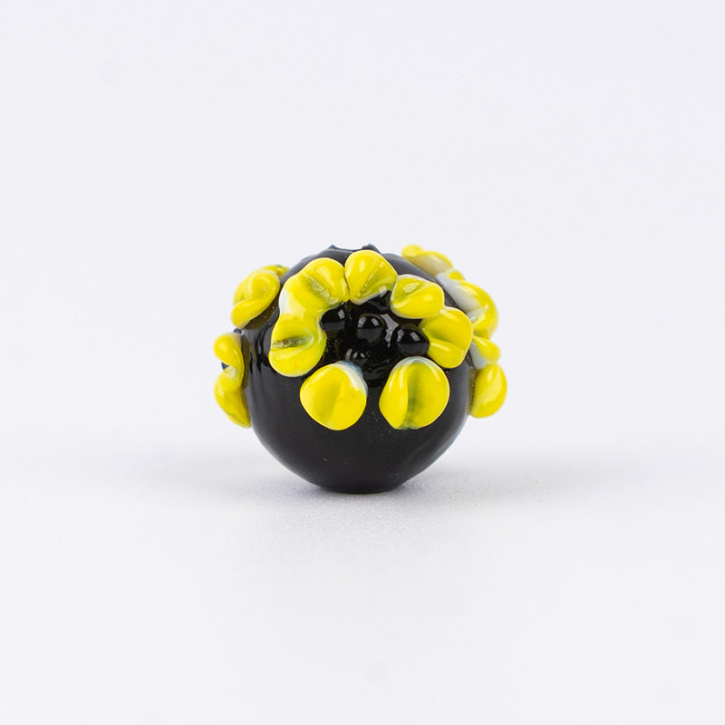 Handmade Lampwork Glass Flower Beads