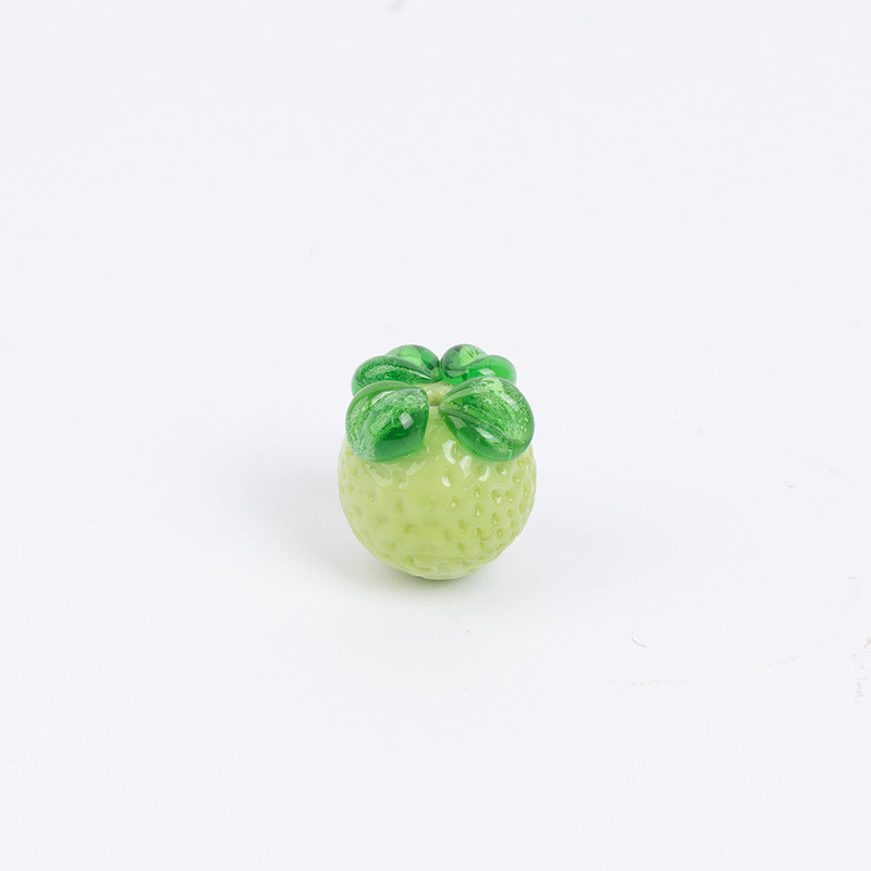 Lemon Fruit Lampwork Glass Beads