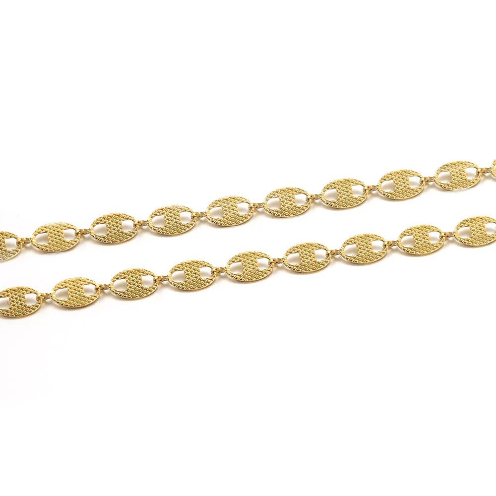 Stainless Steel Mariner-Link Chain by the Meter