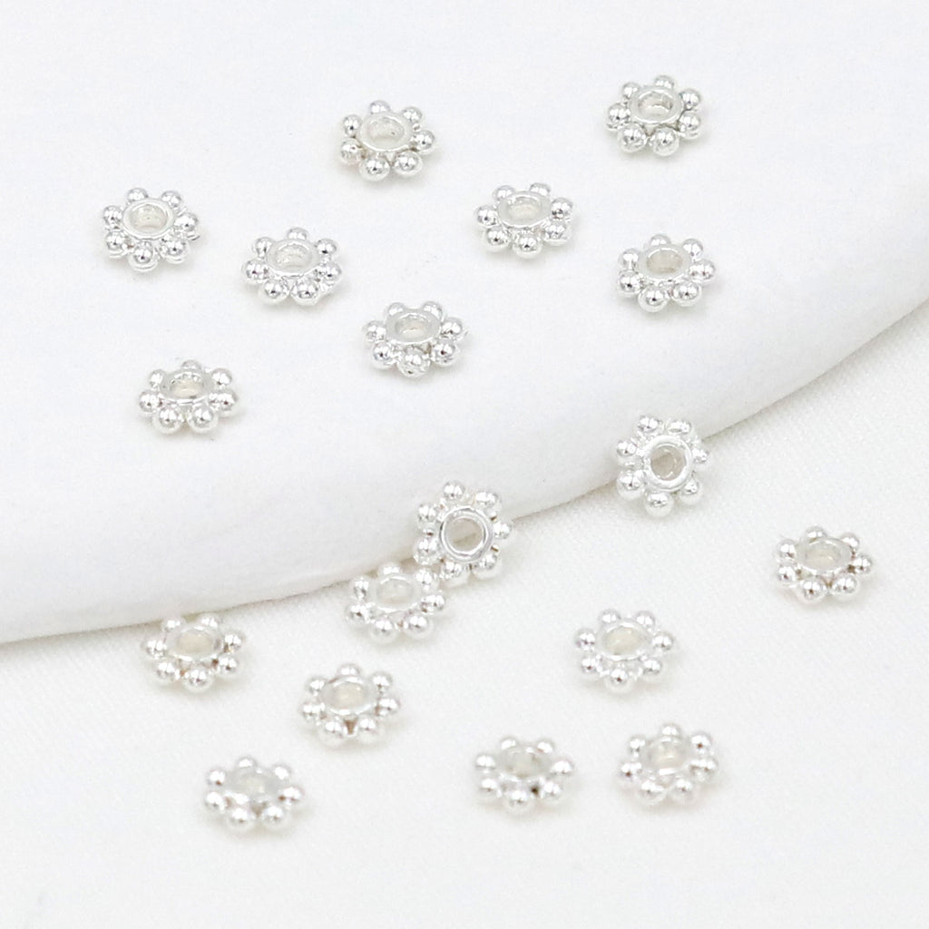 Gold Snowflake Gear Spacer Beads