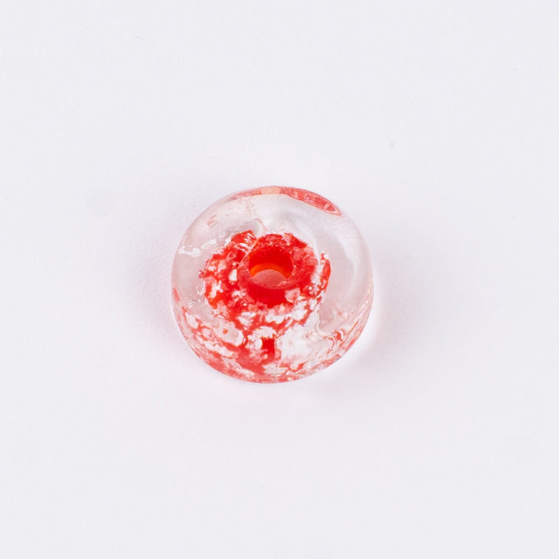 Colorful Powder-Glazed Flat Spacer Beads