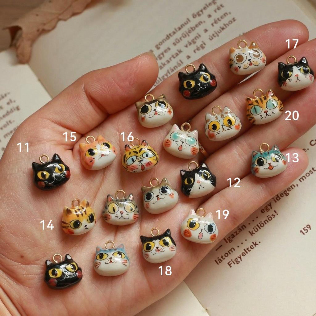 Cartoon Cat Charms