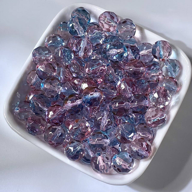 Irregular Crystal-Style Glazed Glass Beads