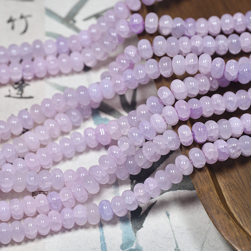 Jade-Style Glazed Abacus Spacer Beads