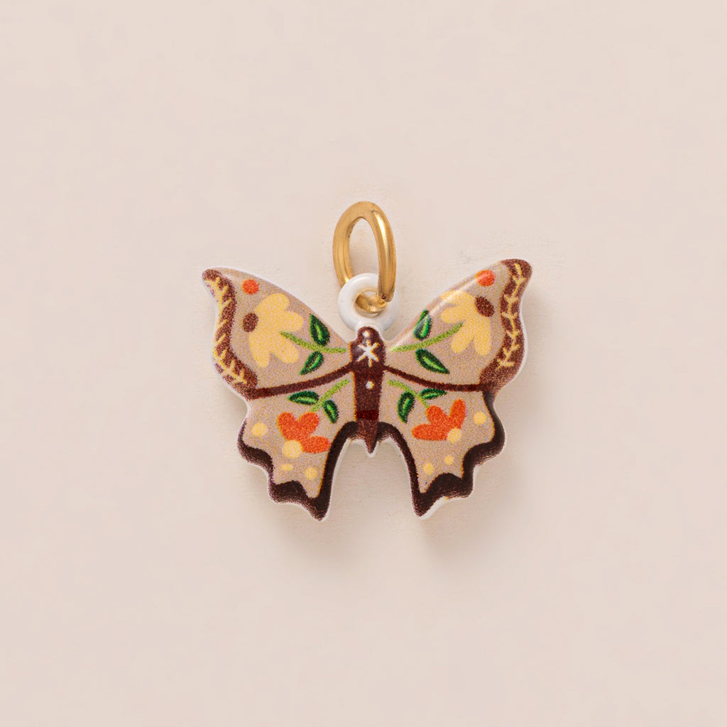 Butterfly, Moon & Heart Charms