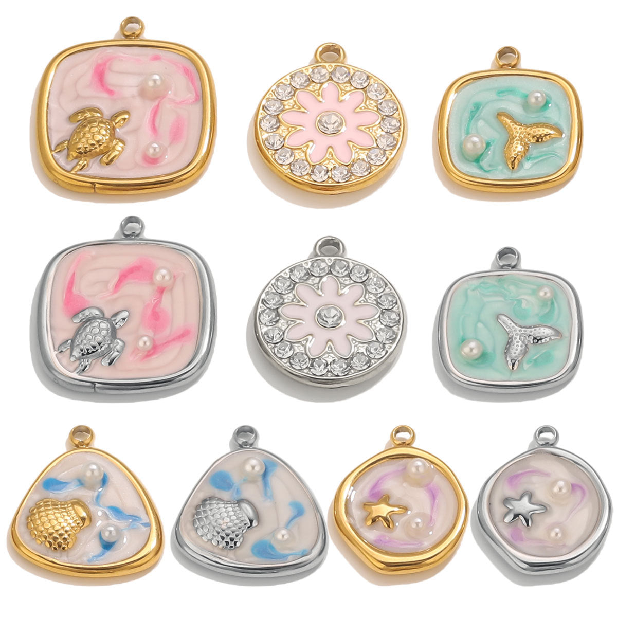 Ocean Enamel Charms