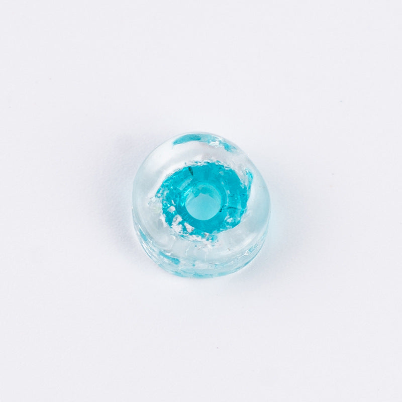 Colorful Powder-Glazed Flat Spacer Beads