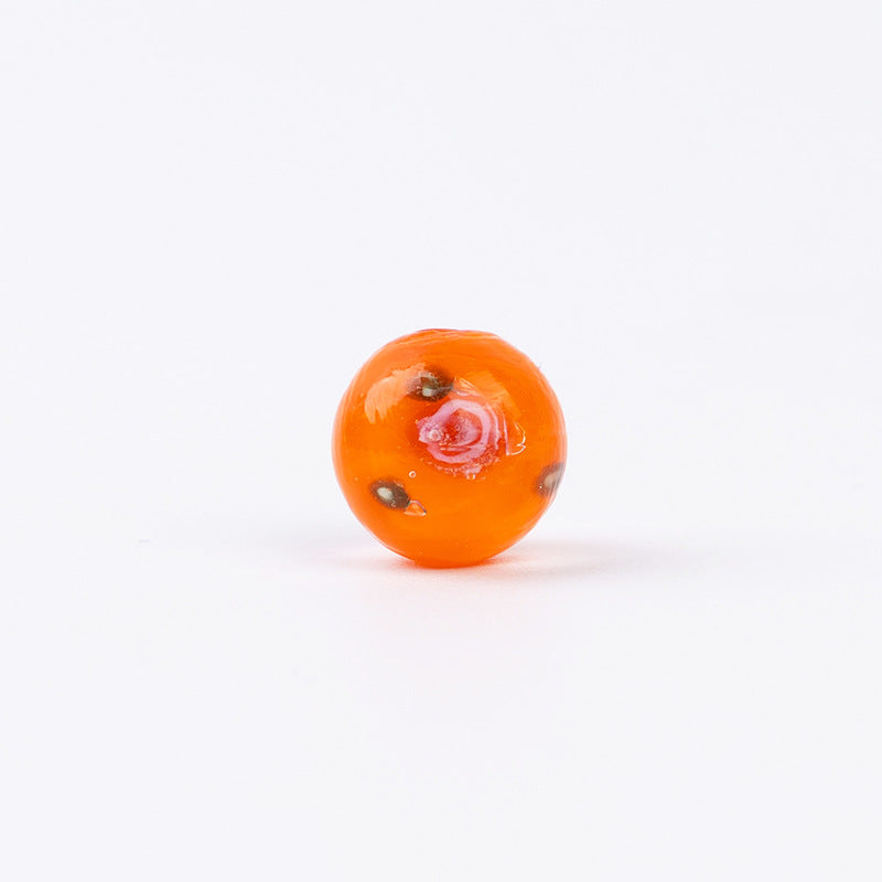 Double-Sided 3D Flower Glass Beads