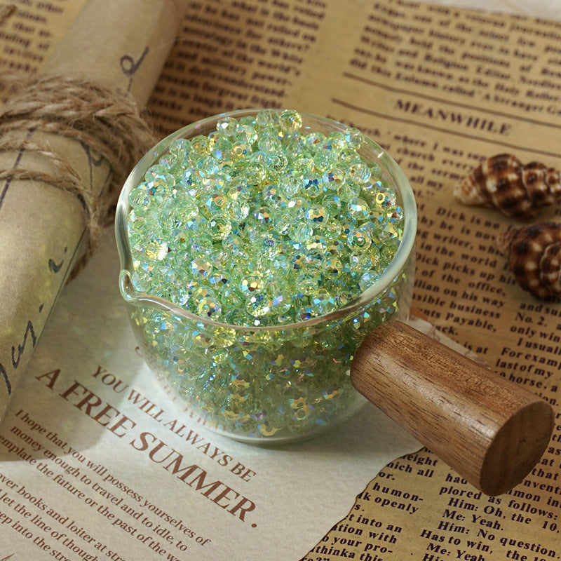 Faceted Crystal-Style Rondelle Beads