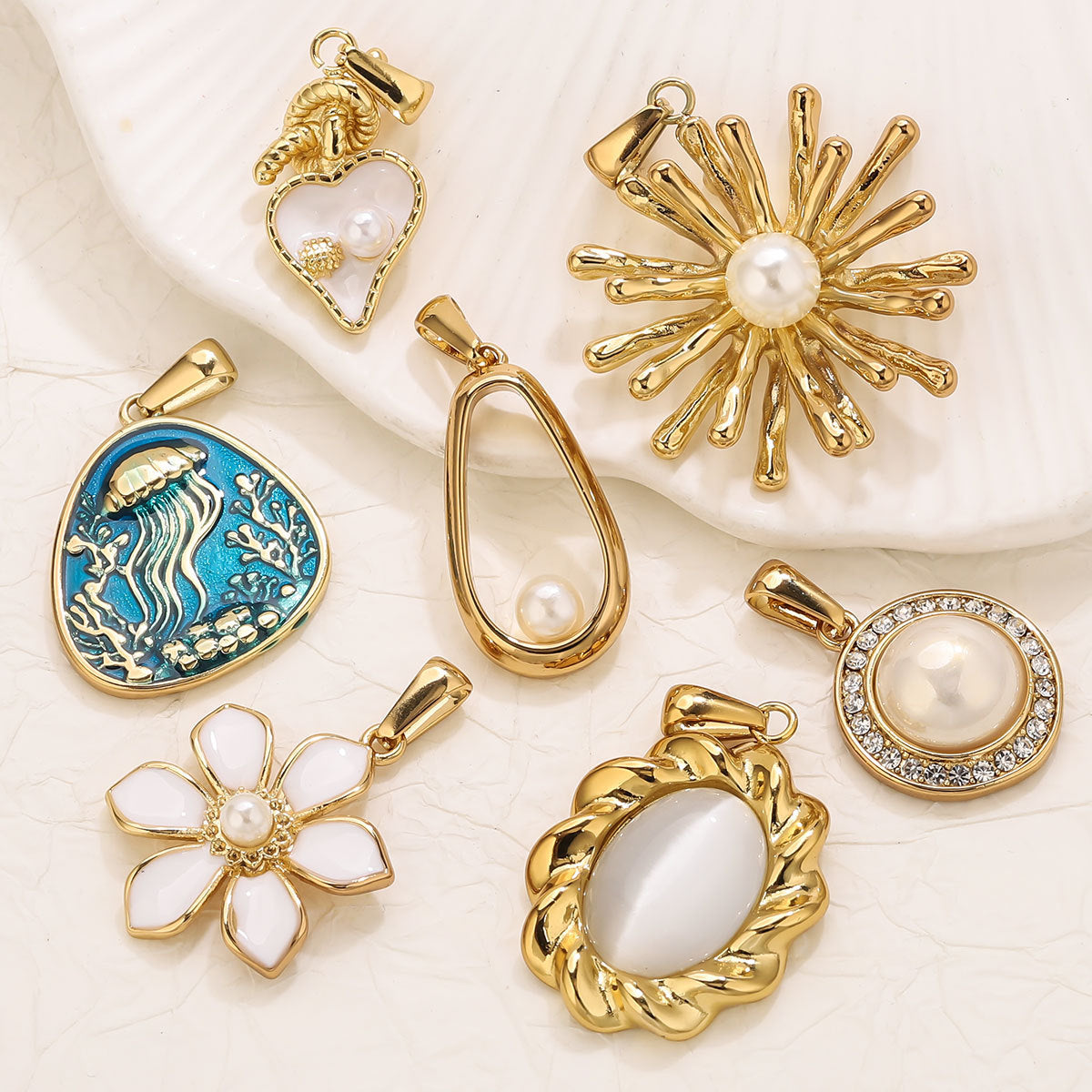 Faux Pearl Charms