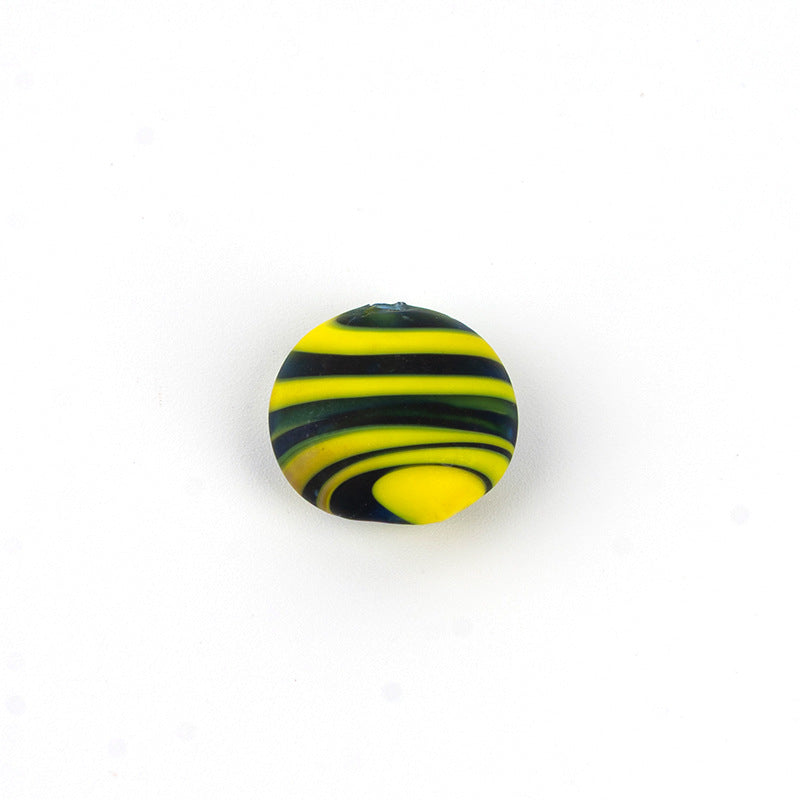 Frosted Tropical Flat Glazed Beads