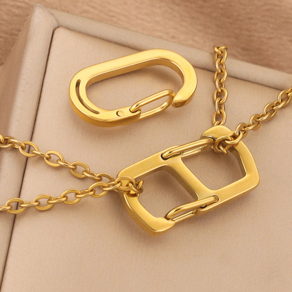 Stainless Steel Number Lobster Clasp Charms 4pc