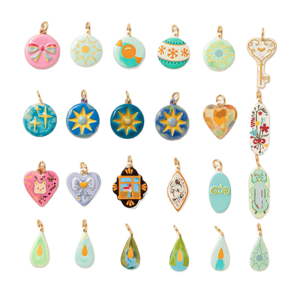 Painted Star Charms