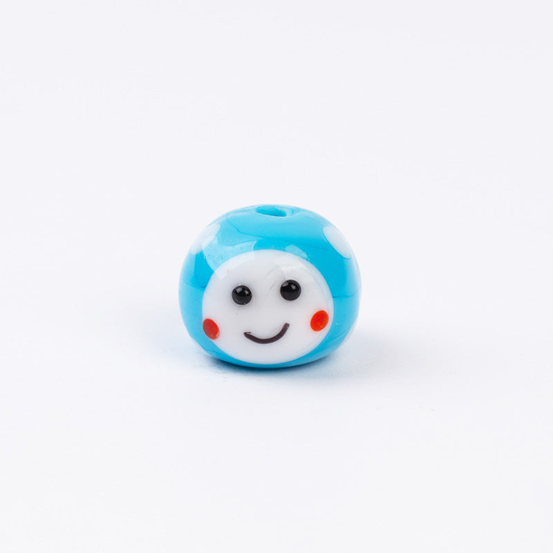Cute Cartoon Dumpling Character Glass Beads