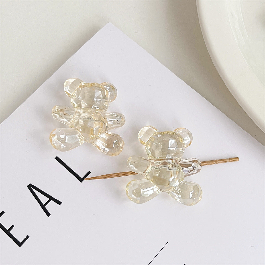 Shiny Jelly Bear Acrylic Beads