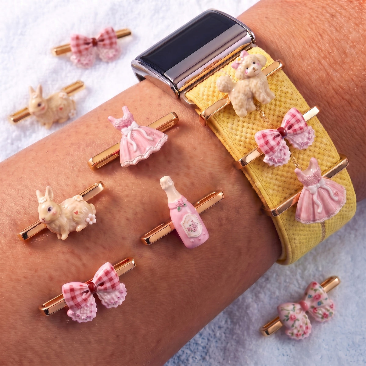 French Floral Charms