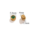 Colorful Rhinestone Stainless Steel Spacer Beads