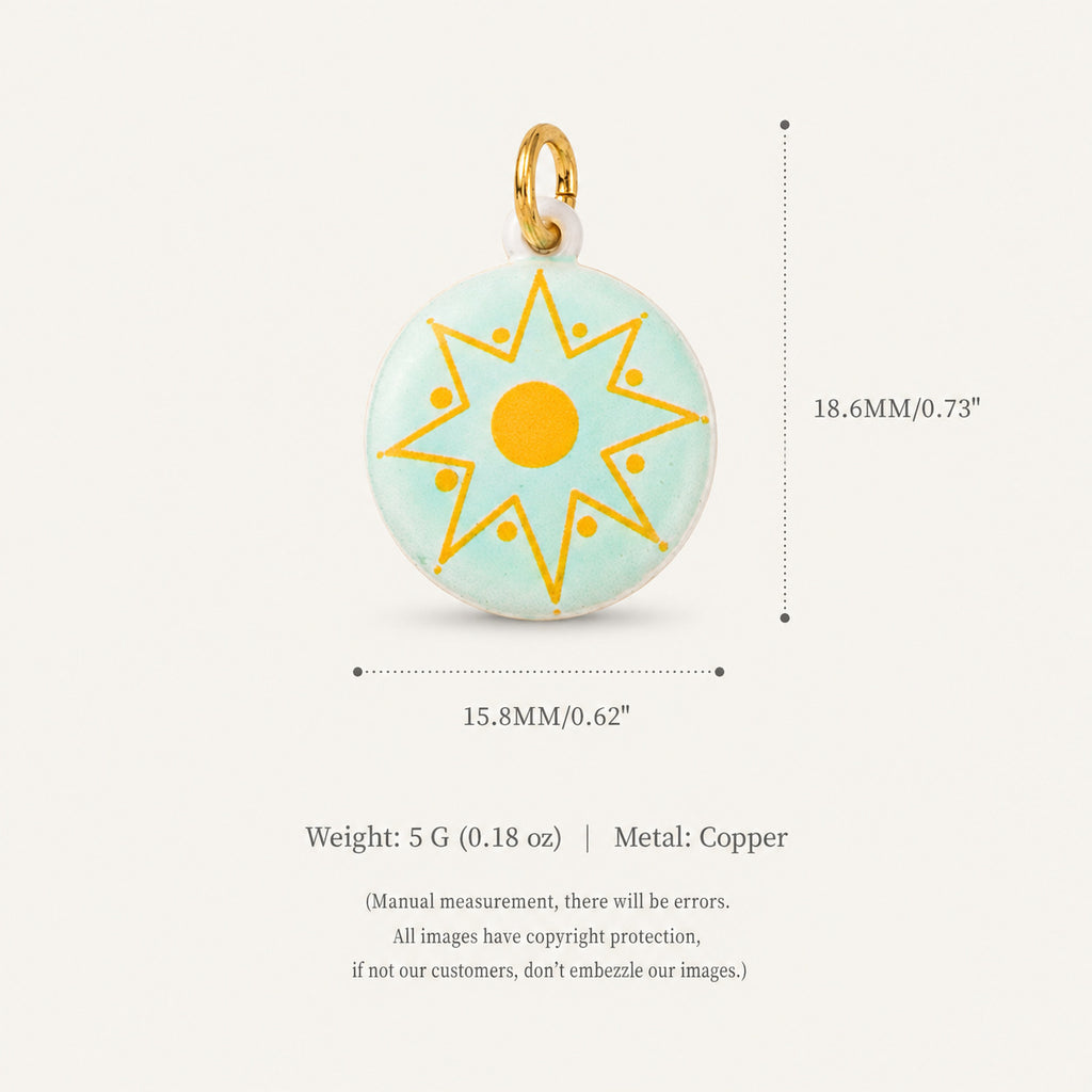 Painted Star Charms