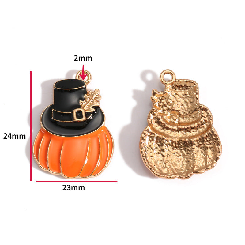 Thanksgiving Turkey Alloy Charms – Colorful Fall Holiday Enamel-Style Pendants for DIY Bracelets, Keychains & Jewelry Making