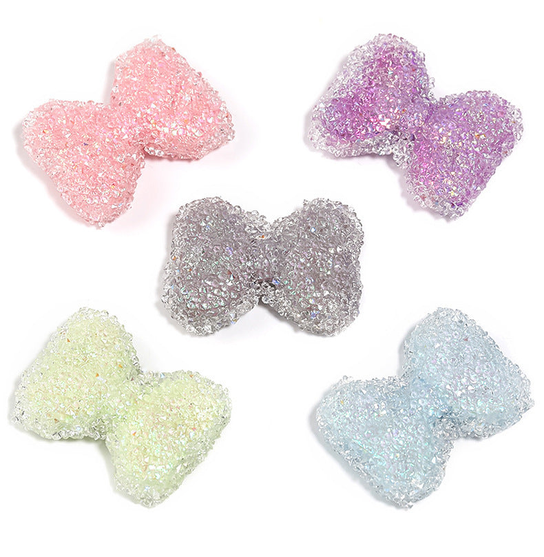 Sparkling Rhinestone Bow Beads