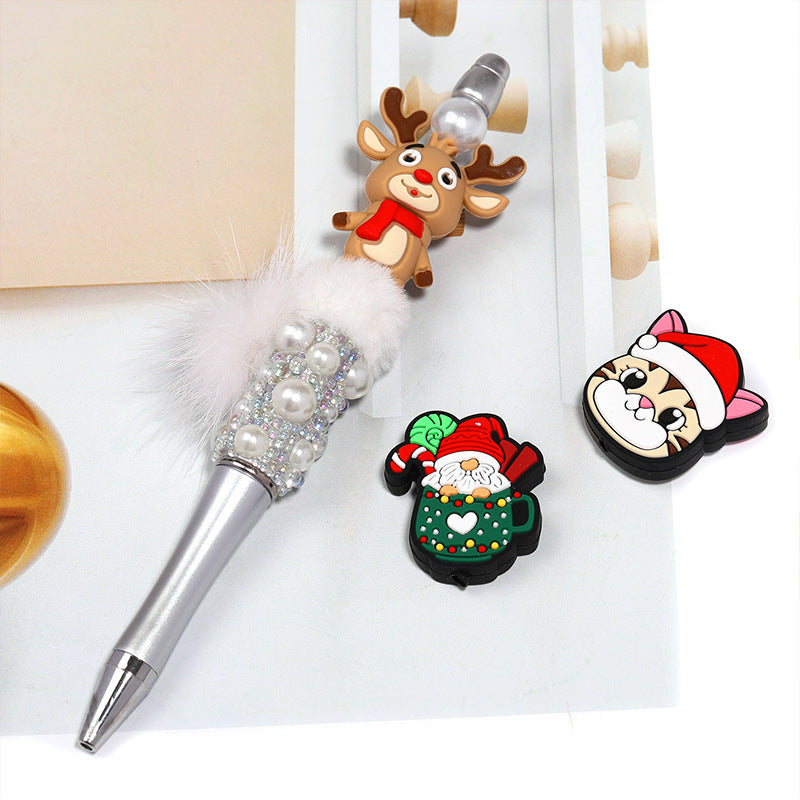 Christmas Cartoon Silicone Beads