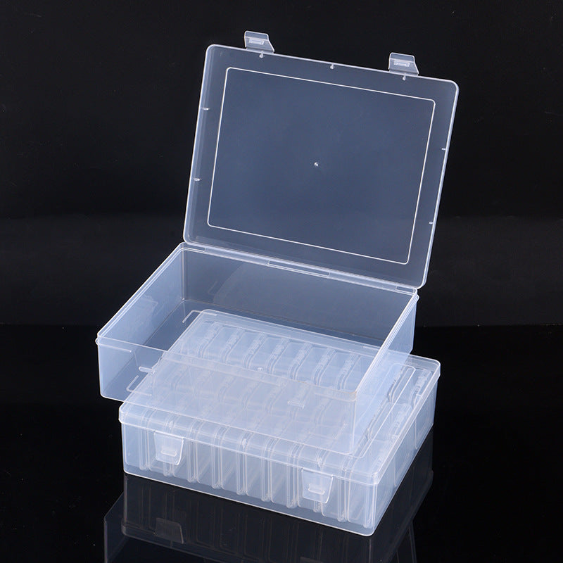 30-Compartment Plastic Bead Organizer Box – Clear PP Storage Case with Individual Compartments for Jewelry Making, Nail Art & DIY Craft Supplie