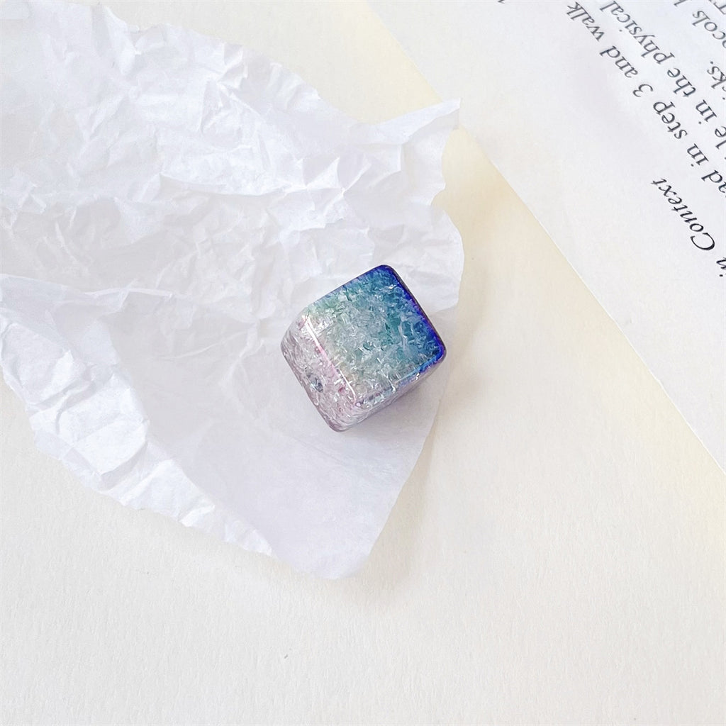 Colorful Gradient Acrylic Square Beads