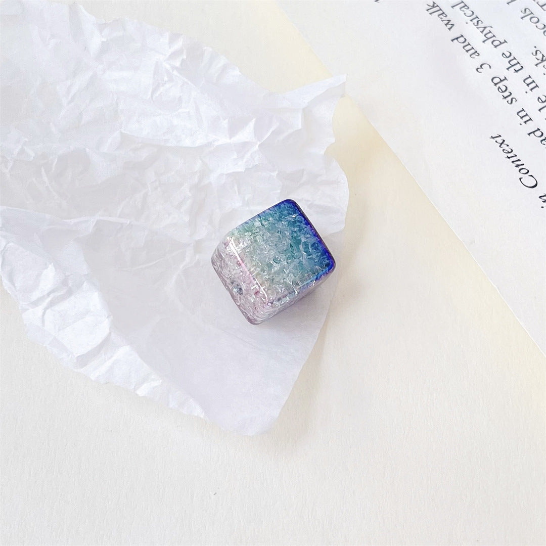 Colorful Gradient Acrylic Square Beads