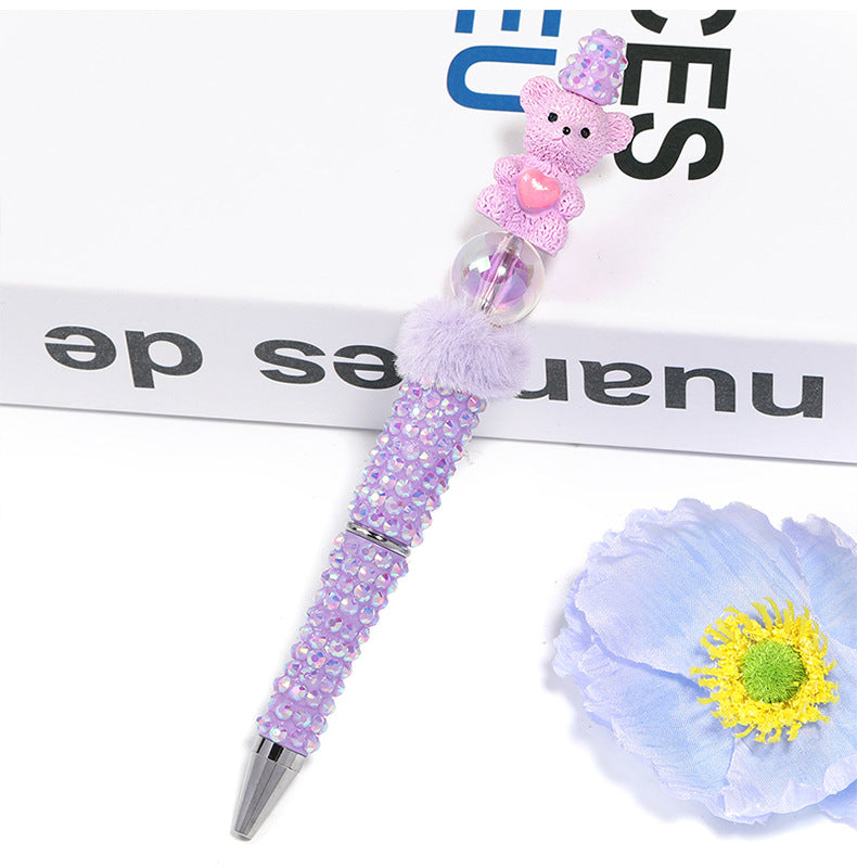 Full Rhinestone Ballpoint Pens – Sparkling Diamond-Style Decorative Pens, Korean-Inspired Cute Stationery & DIY Gift Supplies