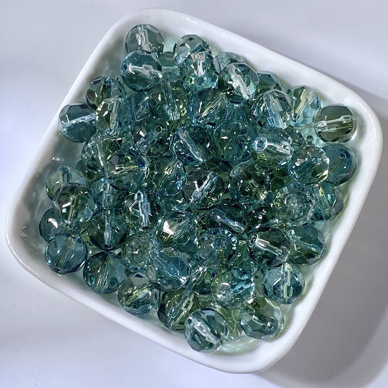 Irregular Crystal-Style Glazed Glass Beads