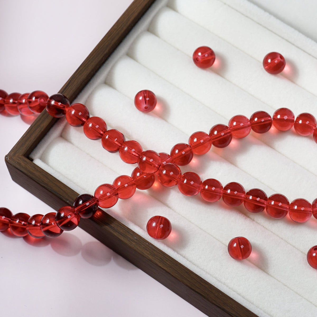 Glass Crystal-Style Round Beads