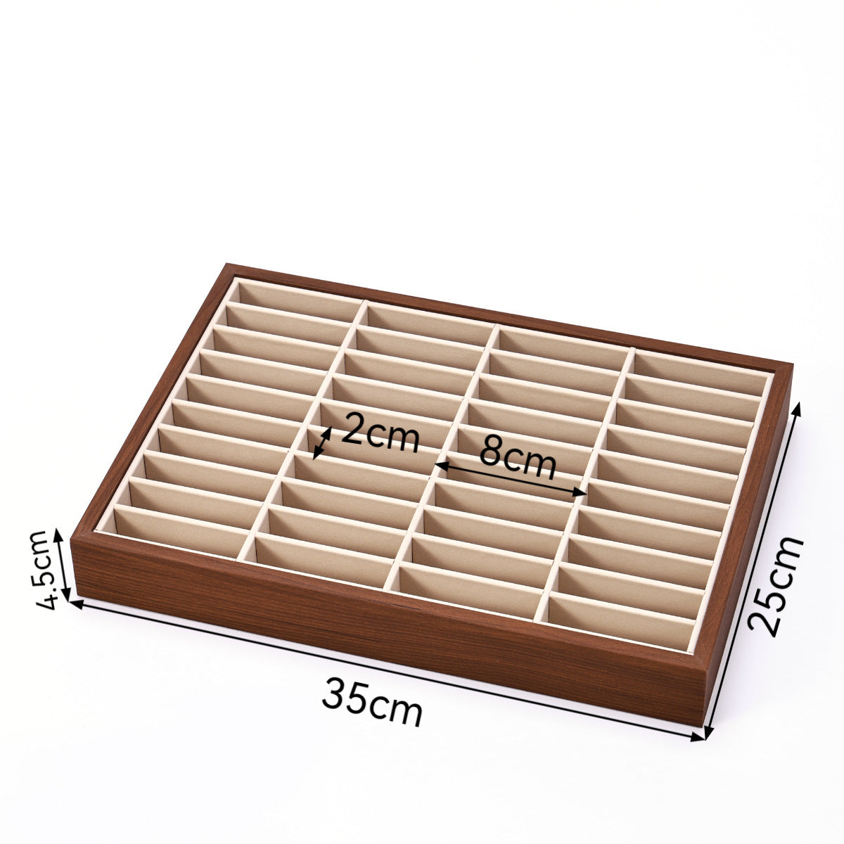 Jewelry Display Tray – Multi-Purpose Bracelet, Ring & Necklace Organizer for Craft Fairs, Boutique Counters & Jewelry Photography